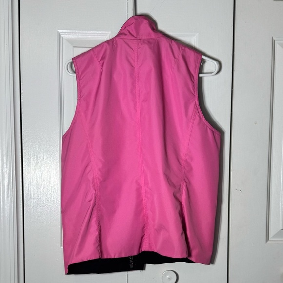 Ralph Lauren Reversible Black and Hot Pink Vest - Plus Size L - Picture 2 of 6